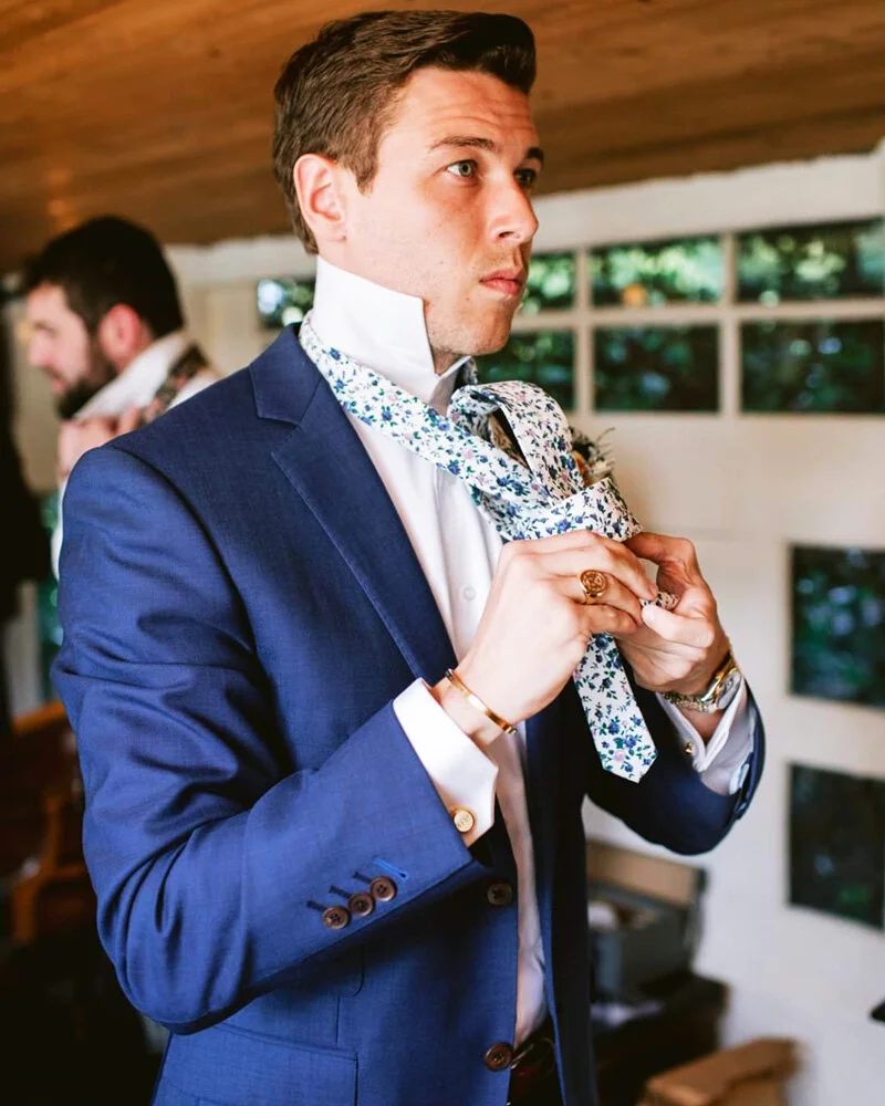Custom wedding suit
