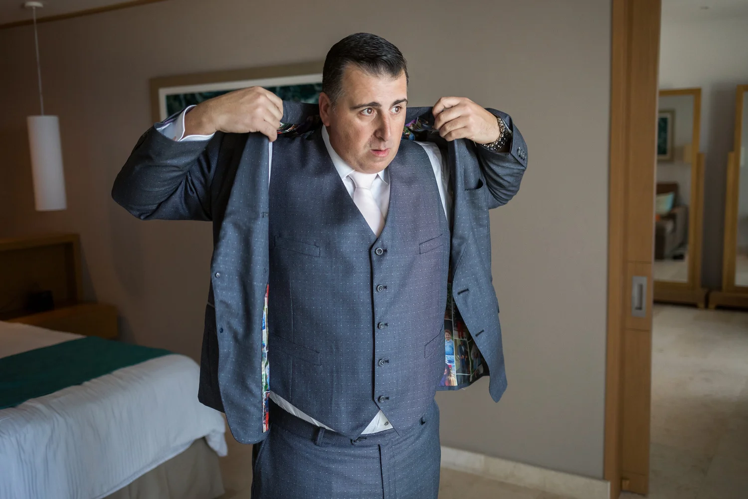 Arron's custom wedding clothing