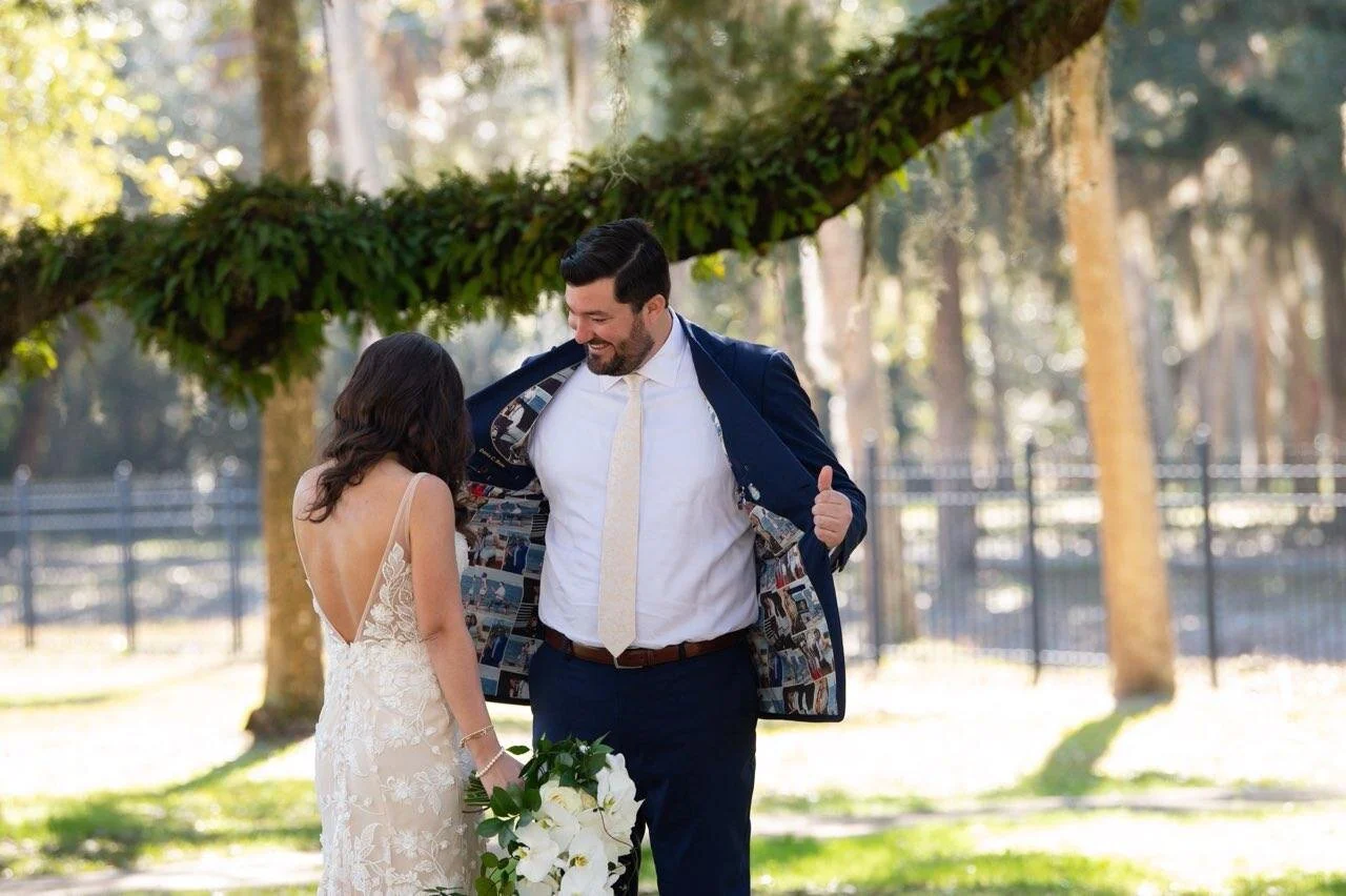Arron's custom wedding clothing